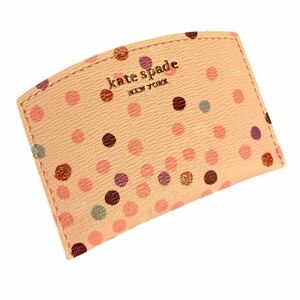 kate spade Polka Dot Peach Card Holder